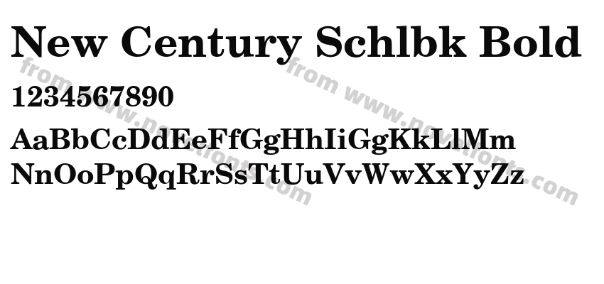 New Century Schlbk BoldPreview