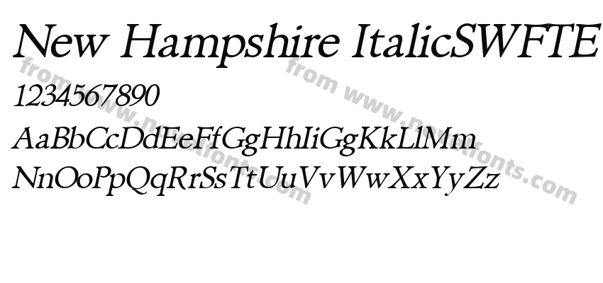 New Hampshire ItalicSWFTEPreview