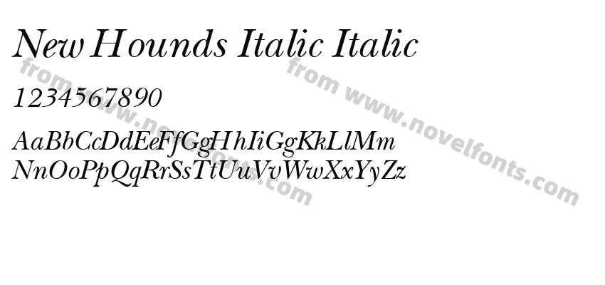 New Hounds Italic ItalicPreview