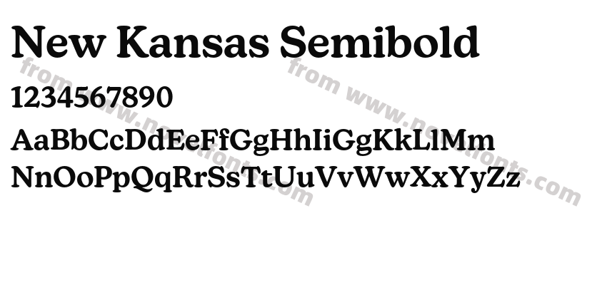 New Kansas SemiboldPreview