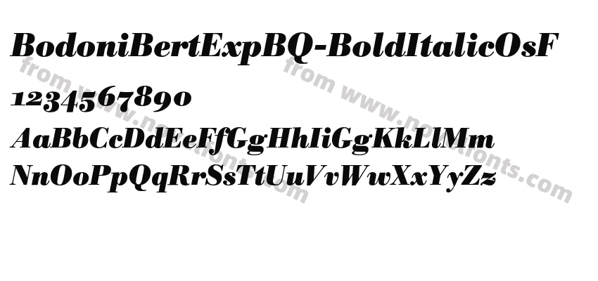 BodoniBertExpBQ-BoldItalicOsFPreview