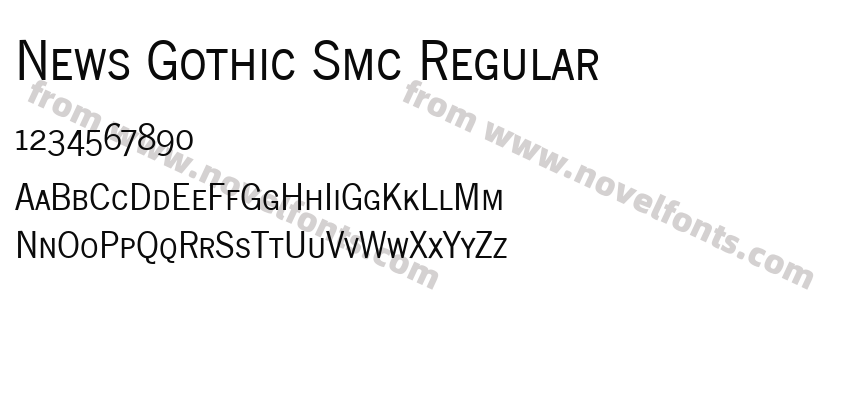 News Gothic Smc RegularPreview