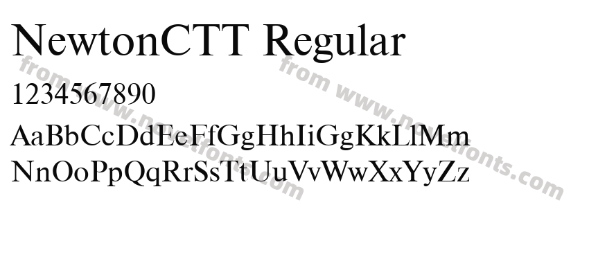 NewtonCTT RegularPreview