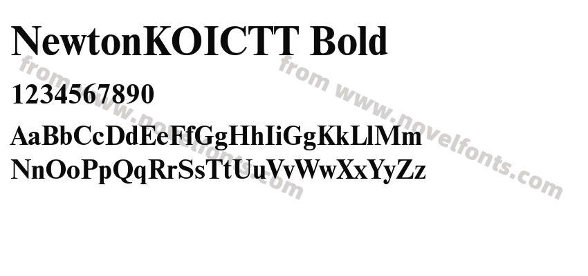 NewtonKOICTT BoldPreview