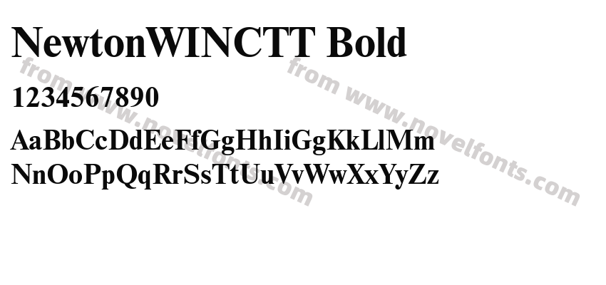 NewtonWINCTT BoldPreview