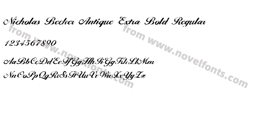 Nicholas Becker Antique Extra Bold RegularPreview