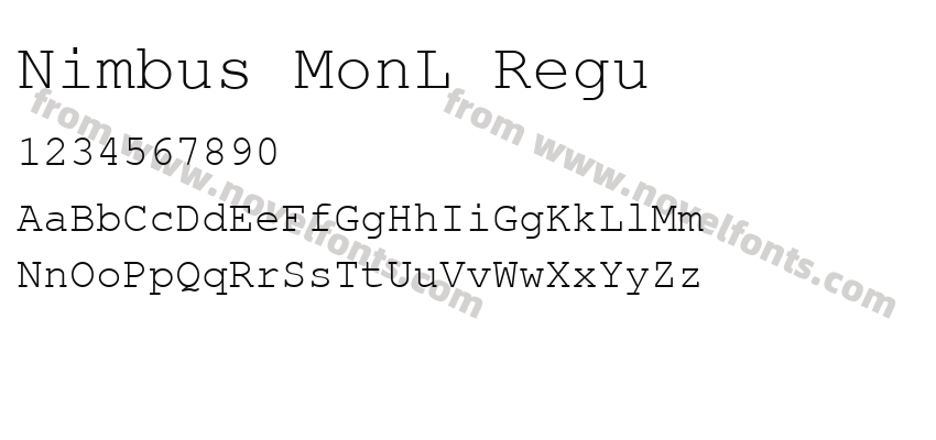 Nimbus MonL ReguPreview