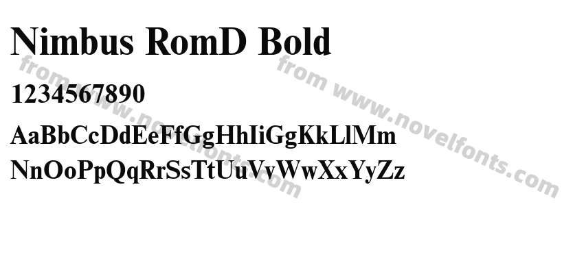 Nimbus RomD BoldPreview