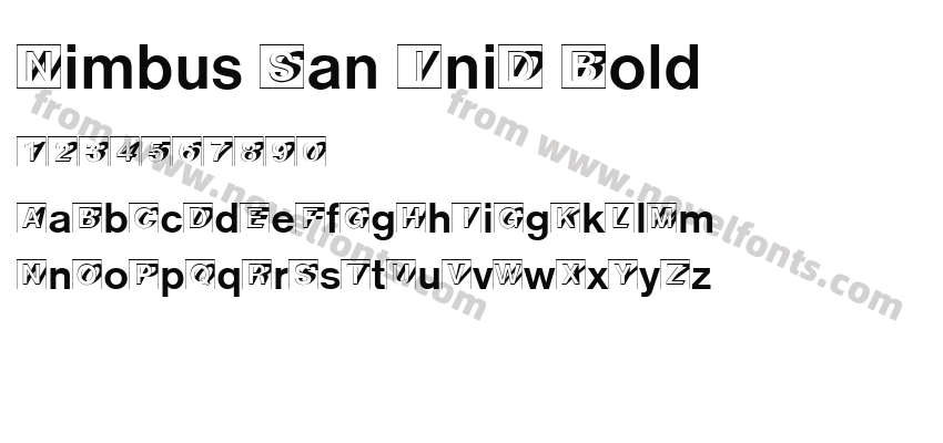 Nimbus San IniD BoldPreview