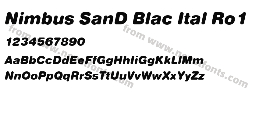 Nimbus SanD Blac Ital Ro1Preview