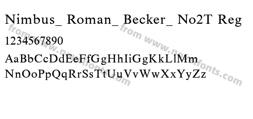 Nimbus_ Roman_ Becker_ No2T RegPreview