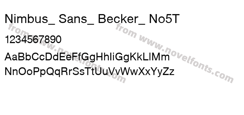 Nimbus_ Sans_ Becker_ No5TPreview