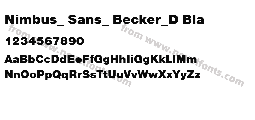 Nimbus_ Sans_ Becker_D BlaPreview