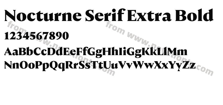 Nocturne Serif Extra BoldPreview