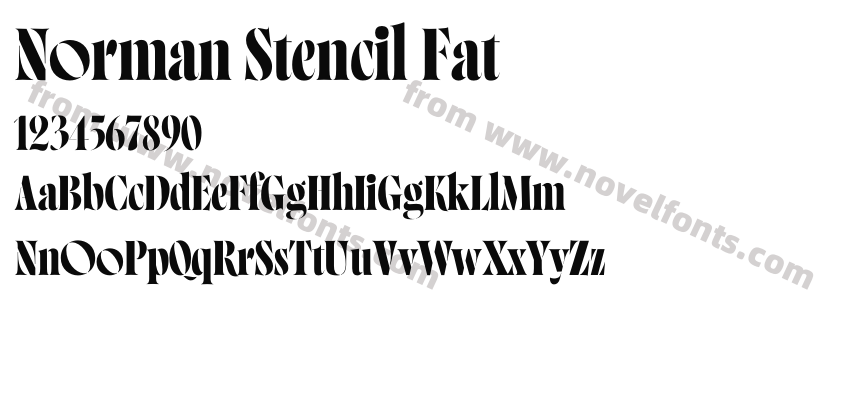 Norman Stencil FatPreview