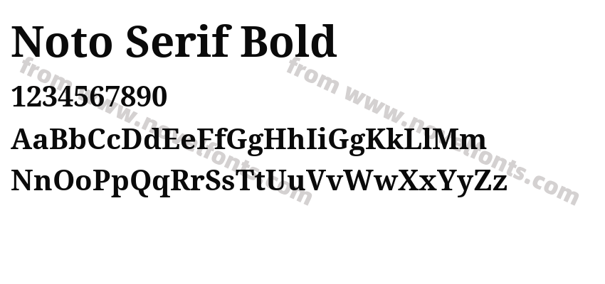 Noto Serif BoldPreview