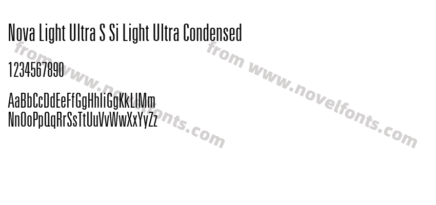 Nova Light Ultra SSi Light Ultra CondensedPreview