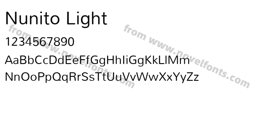 Nunito LightPreview