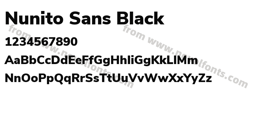 Nunito Sans BlackPreview