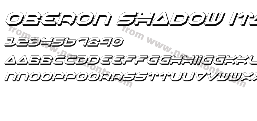 Oberon Shadow ItalicPreview