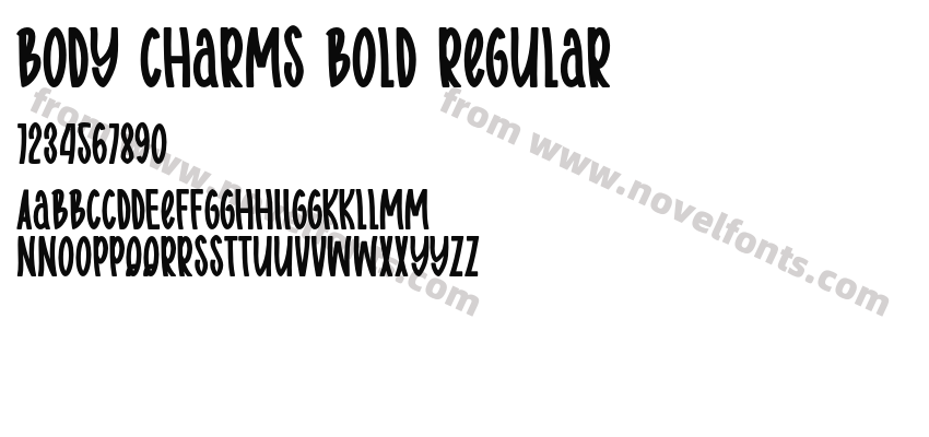 Body charms bold RegularPreview