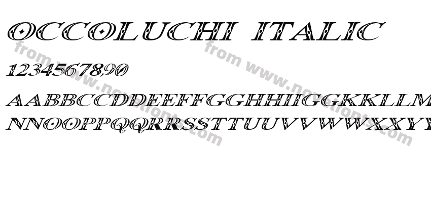 Occoluchi ItalicPreview