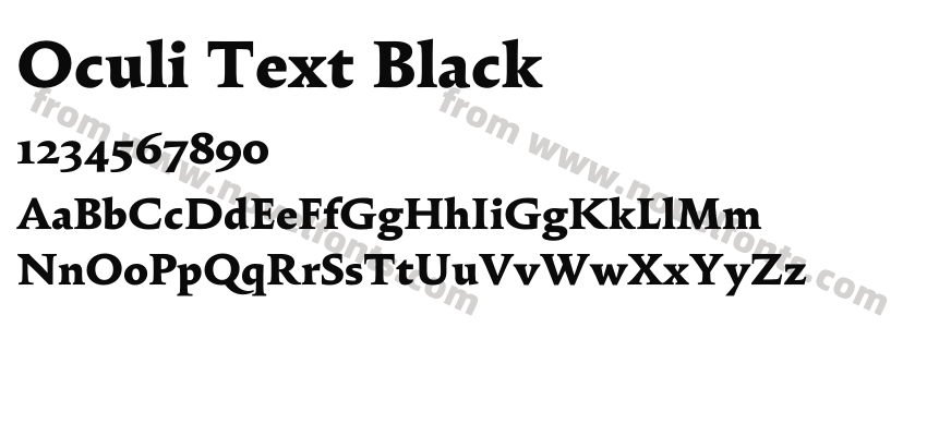 Oculi Text BlackPreview