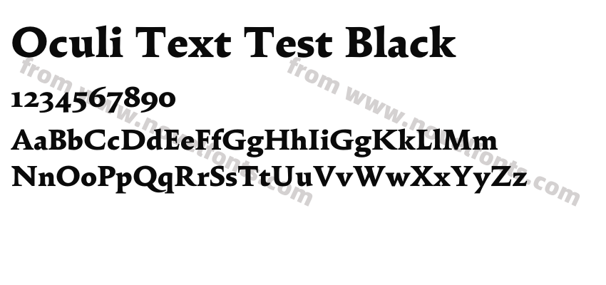 Oculi Text Test BlackPreview