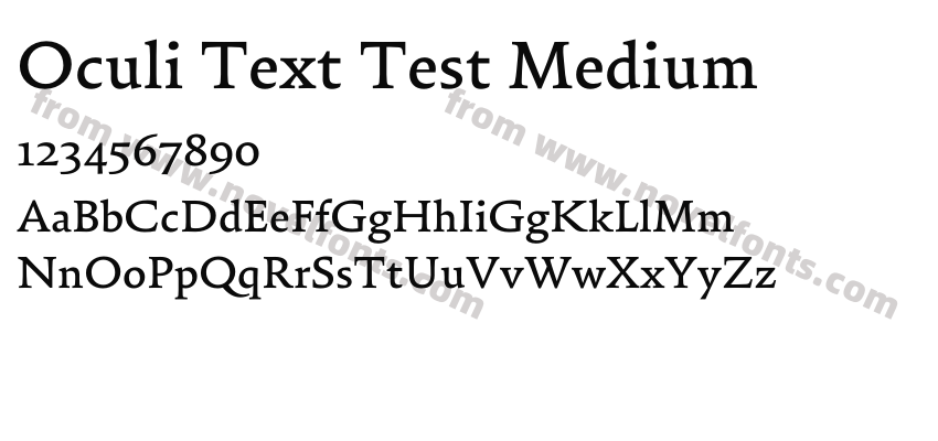 Oculi Text Test MediumPreview