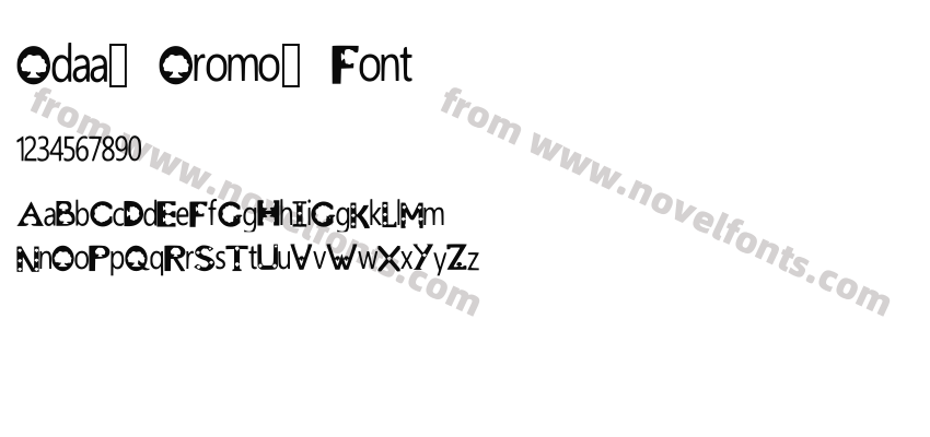 Odaa_ Oromo_ FontPreview