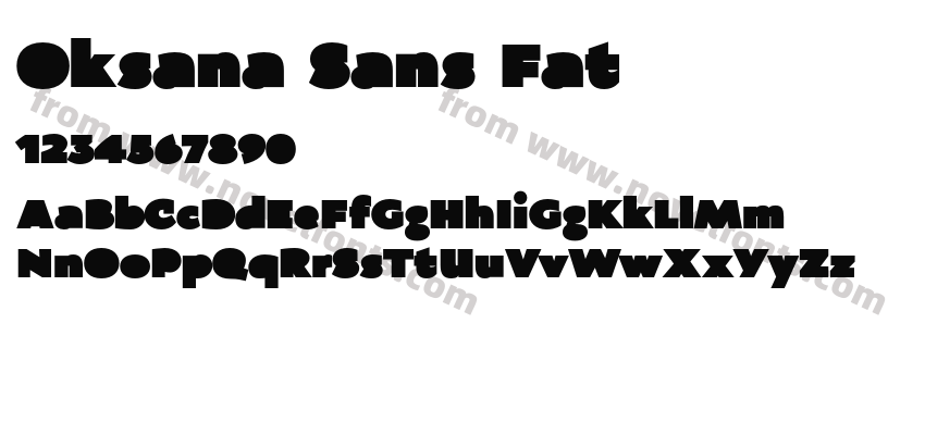 Oksana Sans FatPreview