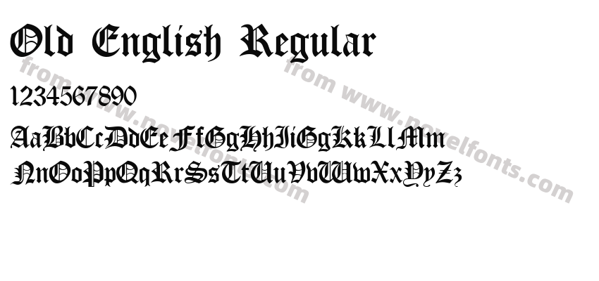 Old English RegularPreview