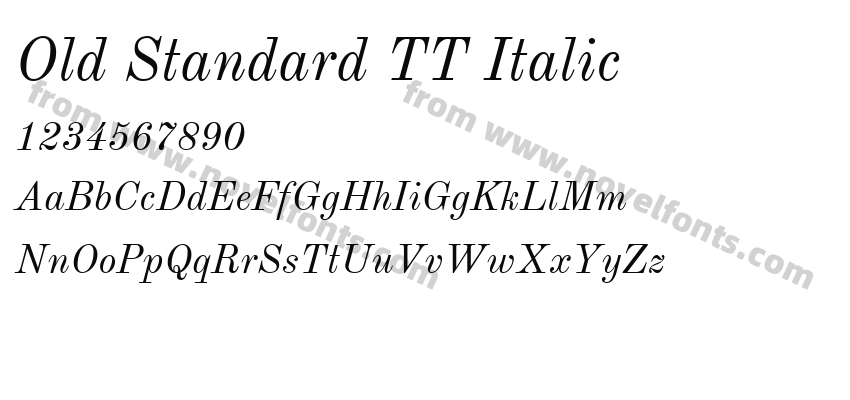 Old Standard TT ItalicPreview