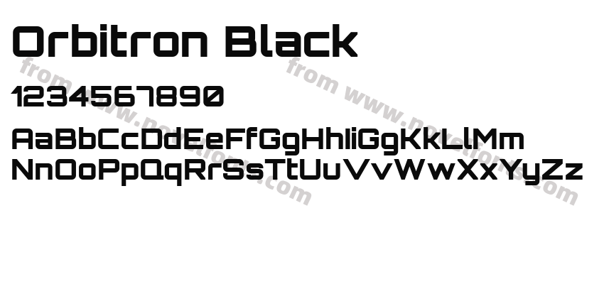 Orbitron BlackPreview