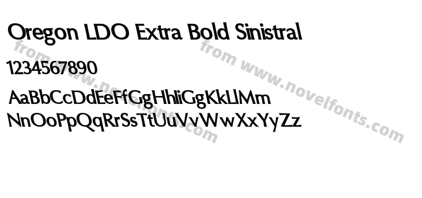 Oregon LDO ExtraBold SinistralPreview