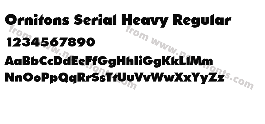 Ornitons Serial Heavy RegularPreview