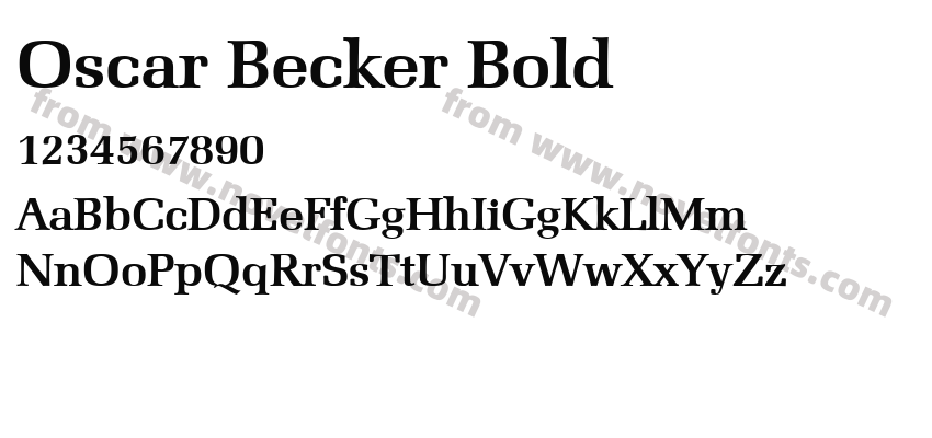 Oscar Becker BoldPreview