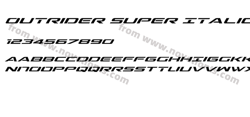 Outrider Super Italic ItalicPreview