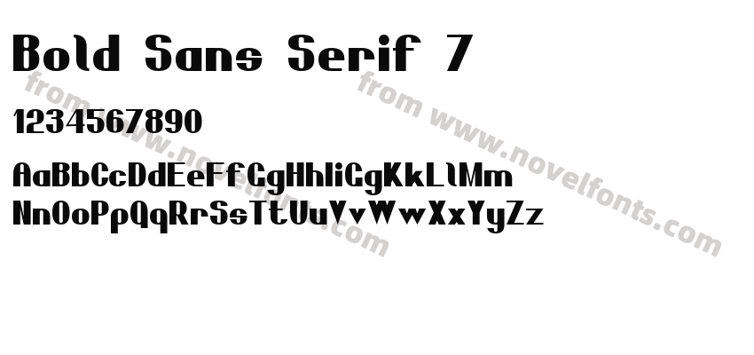 Bold Sans Serif 7Preview