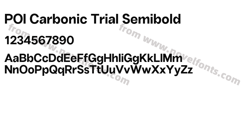 POI Carbonic Trial SemiboldPreview