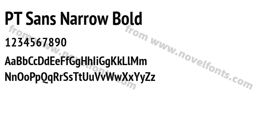 PT Sans Narrow BoldPreview