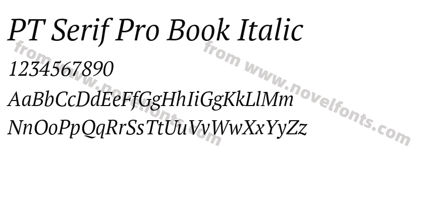 PT Serif Pro Book ItalicPreview