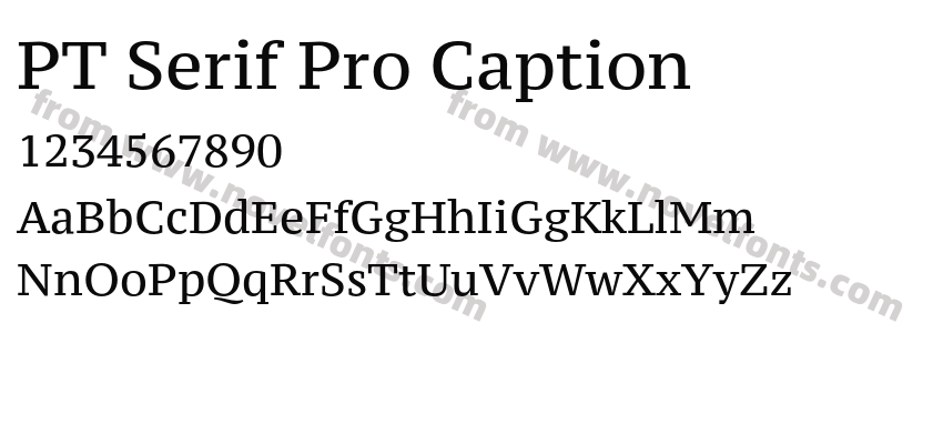 PT Serif Pro CaptionPreview