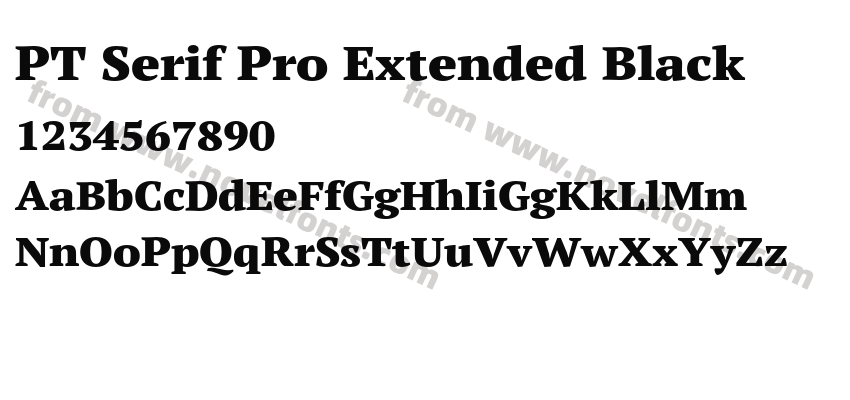 PT Serif Pro Extended BlackPreview