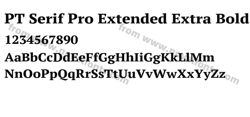 PT Serif Pro Extended Extra BoldPreview