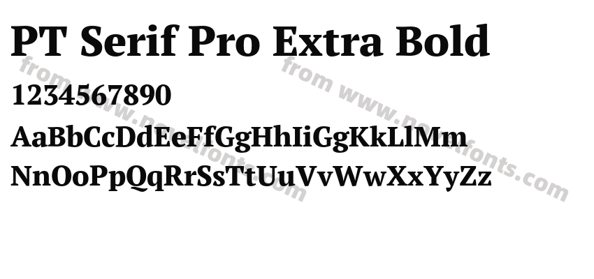 PT Serif Pro Extra BoldPreview