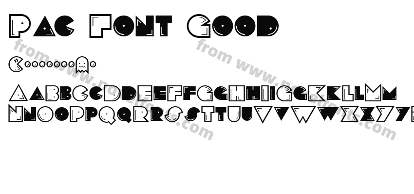 Pac Font GoodPreview