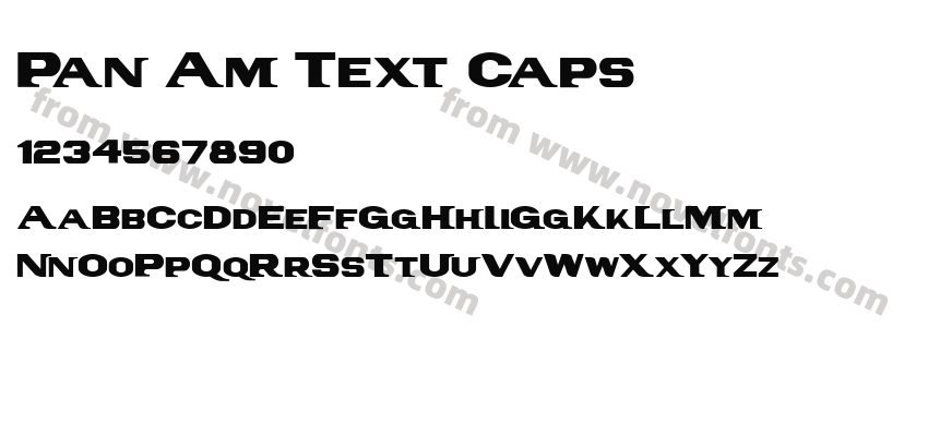 Pan Am Text CapsPreview