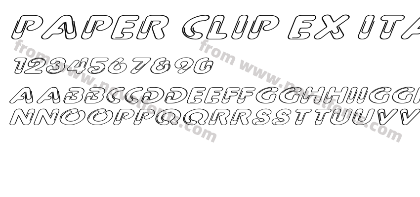 Paper Clip Ex ItalicPreview