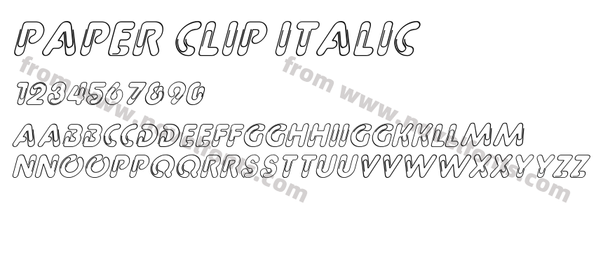 Paper Clip ItalicPreview